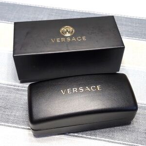 Versace Black and Gold Eyewear Case